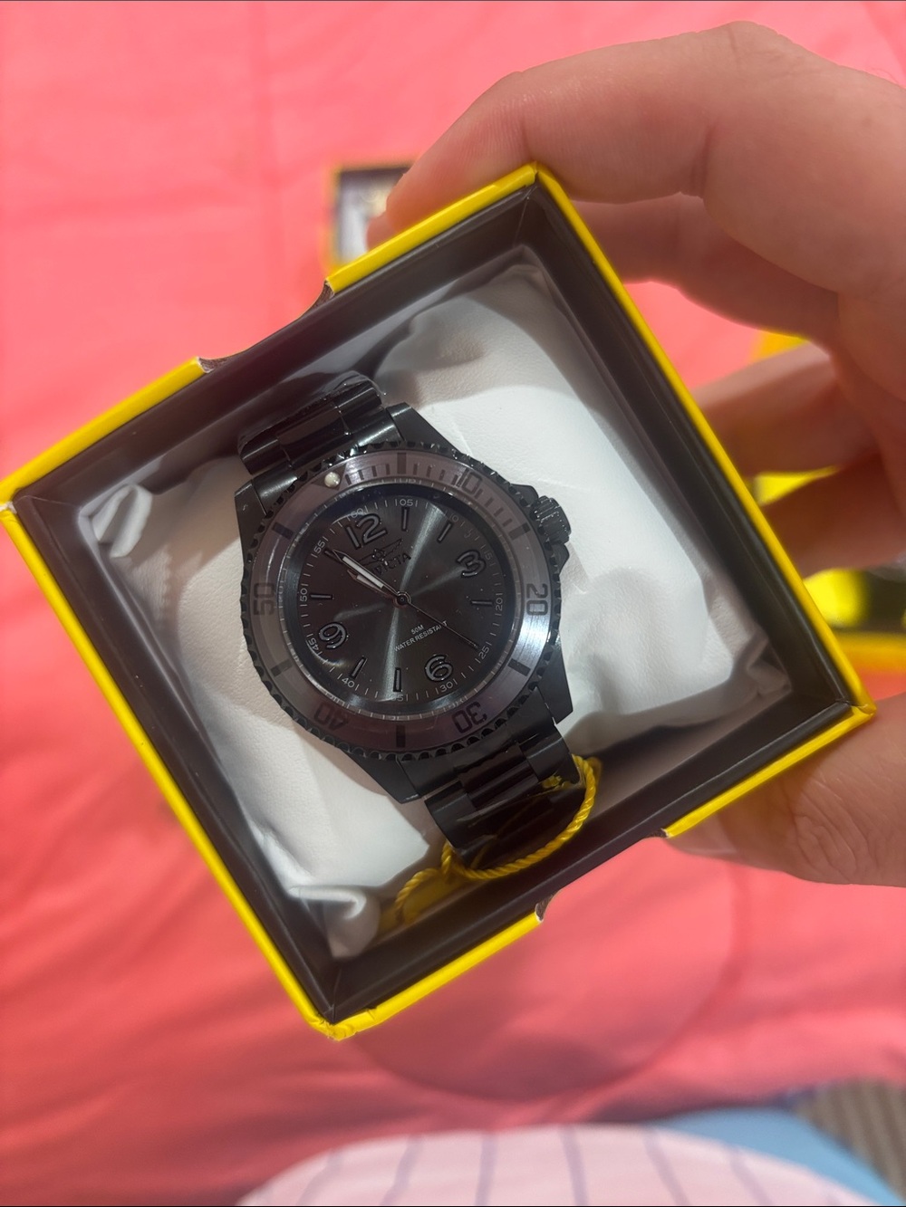 Black Stainless Steel Men's Watch - Invicta